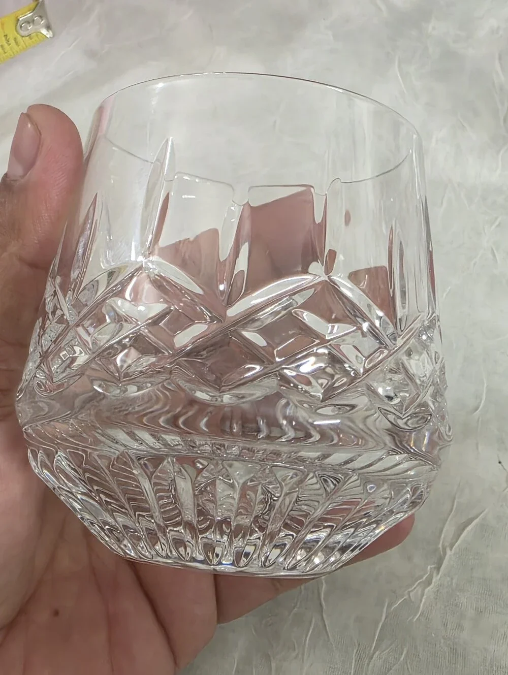 Waterford Lismore Roly Poly Old Fashioned Tumbler Glasses Set Of 2